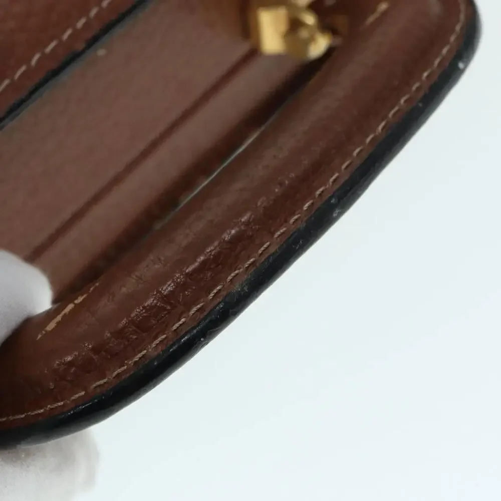 LOEWE Anagram Attache Case Trunk Leather Brown Gold